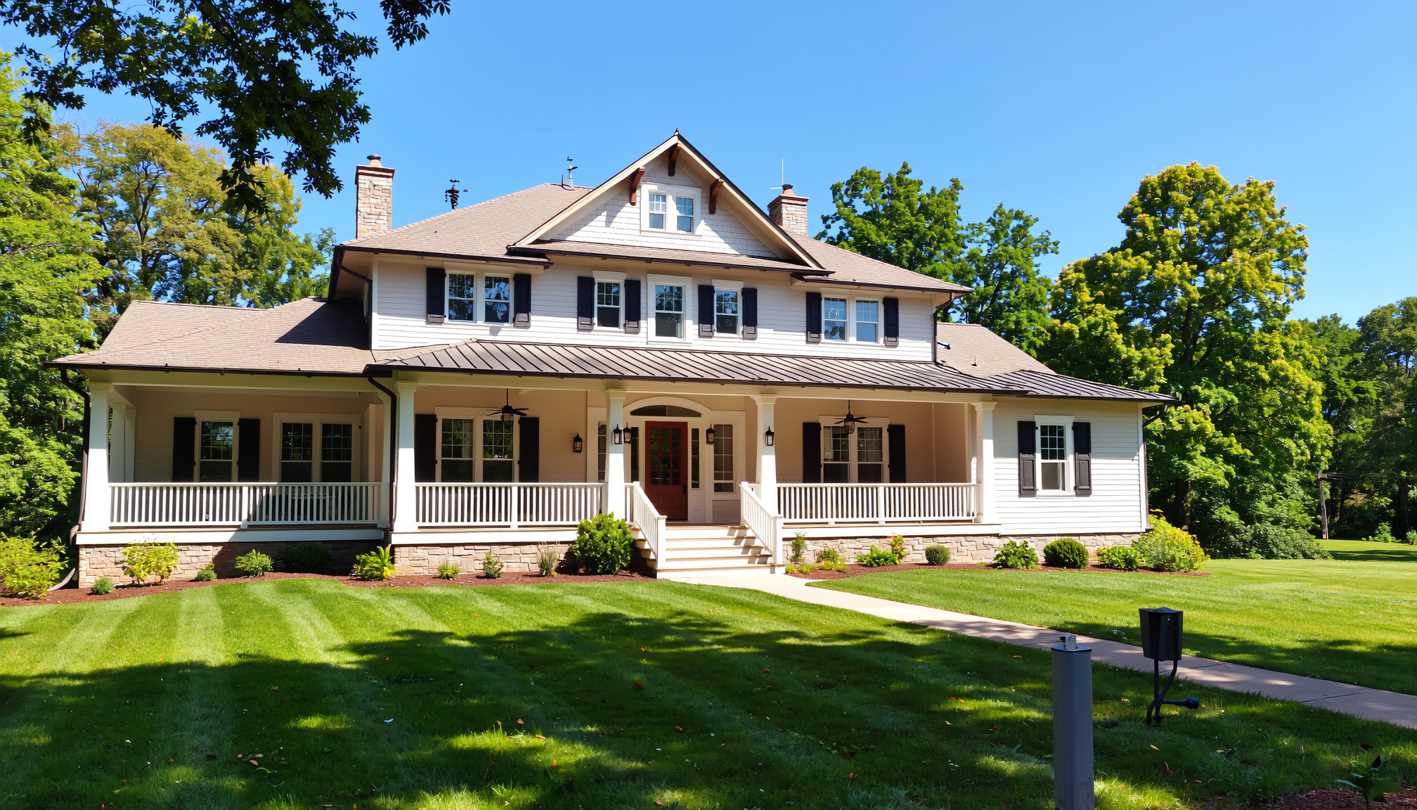 Eugene, OR with seamless rain gutters